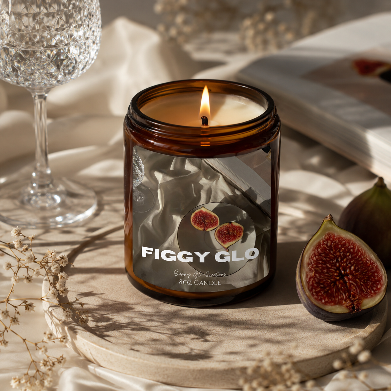 Figgy Glo 8oz Candle