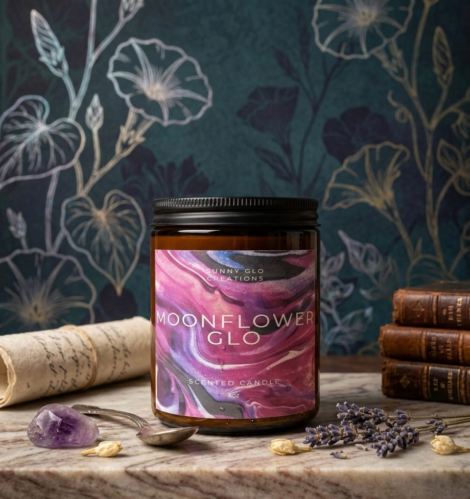 Moonflower Glo 8oz Candle