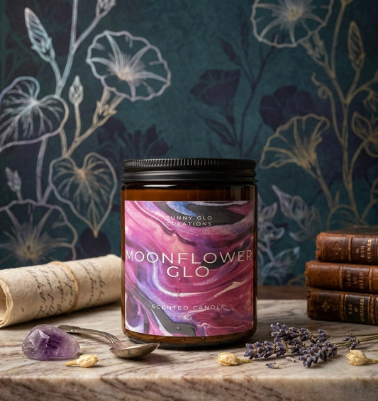 Moonflower Glo 8oz Candle