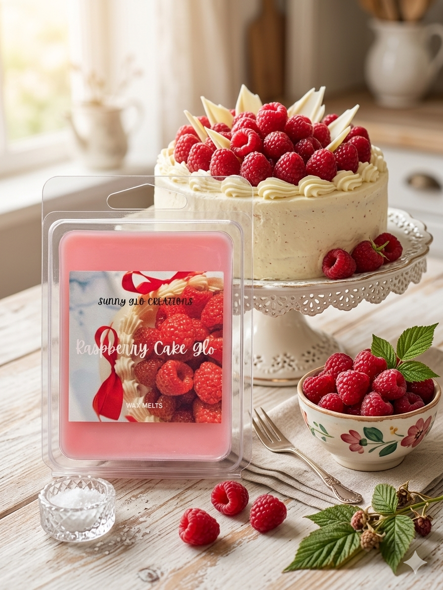 Raspberry Cake Glo Wax Melts