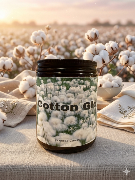 Cotton Glo 8oz Candle