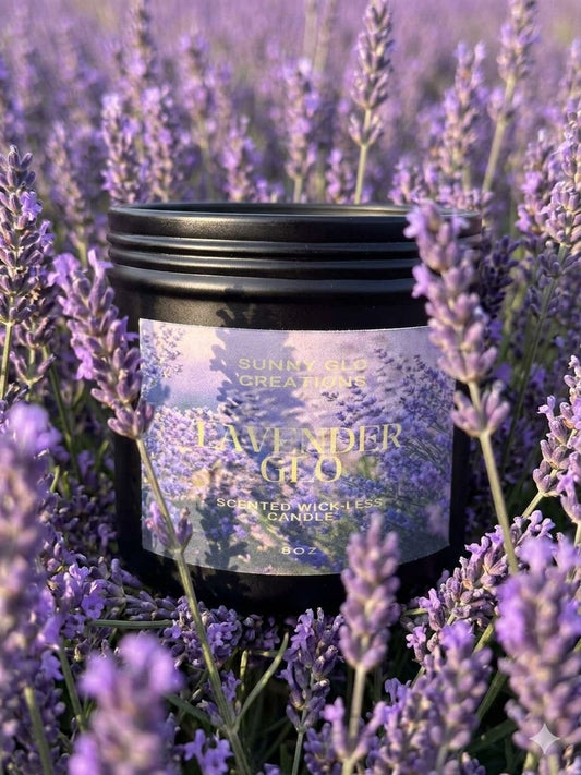 Lavender Glo Wick-Less Candle